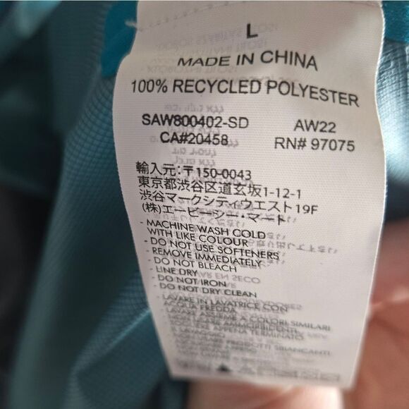 Women's Saucony Boulder Drizzle Jacket sodalite rain wind lightweight large - Picture 4 of 12